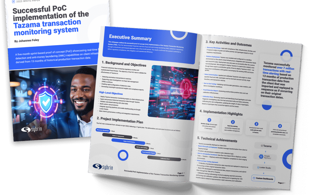 Successful PoC Implementation of the Tazama Transaction Monitoring System